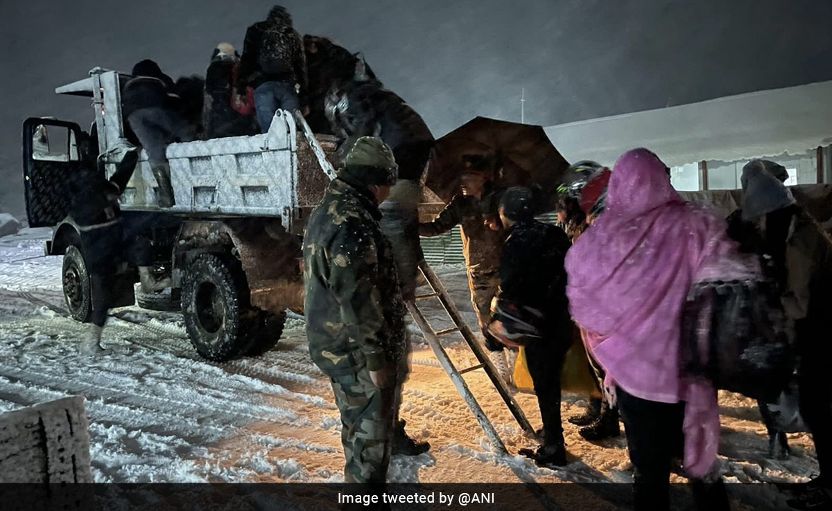 Army Rescues 70 Tourists Stranded In Sikkim After Heavy Snowfall
