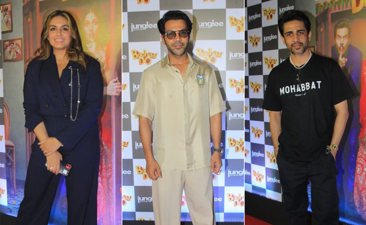 Pics: Rajkummar Rao, Gulshan Devaiah, Huma Qureshi And Others Celebrate <i>Badhaai Do's</i> Filmfare Wins