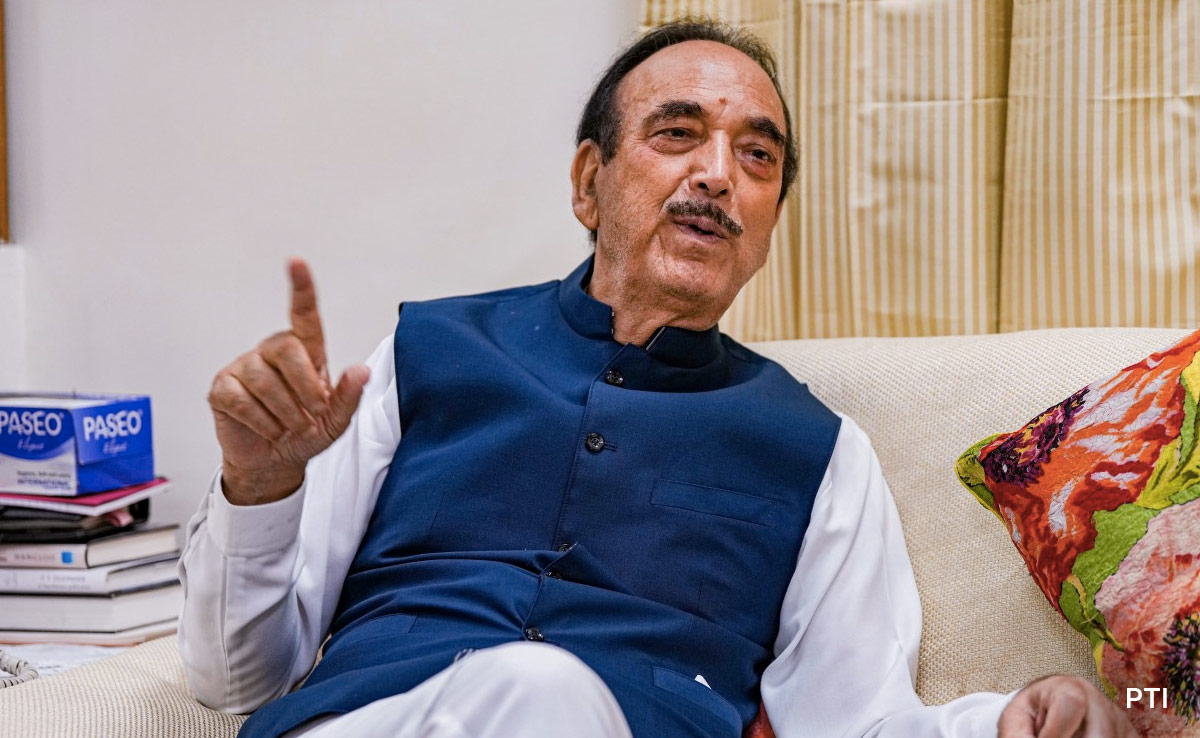 "Why Is Rahul Gandhi Hesitant To Contest In BJP-Ruled States?" Ghulam Nabi Azad
