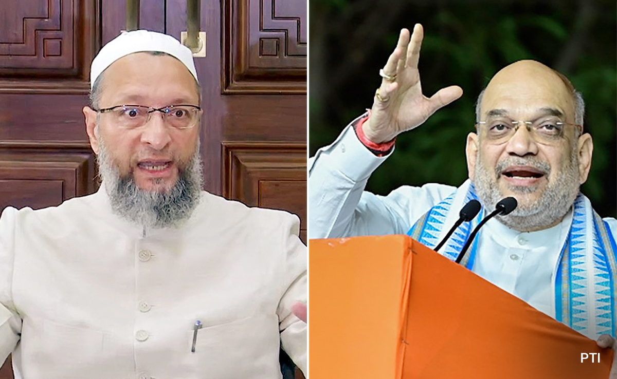 Amit Shah vs Asaduddin Owaisi Over Quota For Muslims In Telangana
