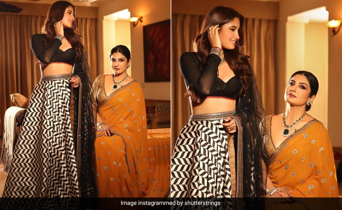 Raveena Tandon And Rasha Thadani Are What It Looks Like When Golden Sunshine Meets Crystal Moonlight