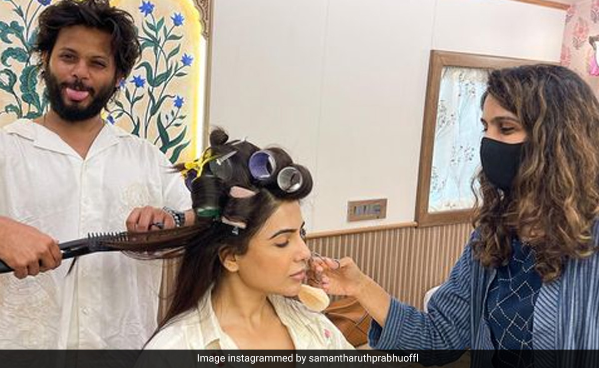 Samantha Ruth Prabhu, Reporting Straight From Her Make-Up Room - "Rise Up Baby"