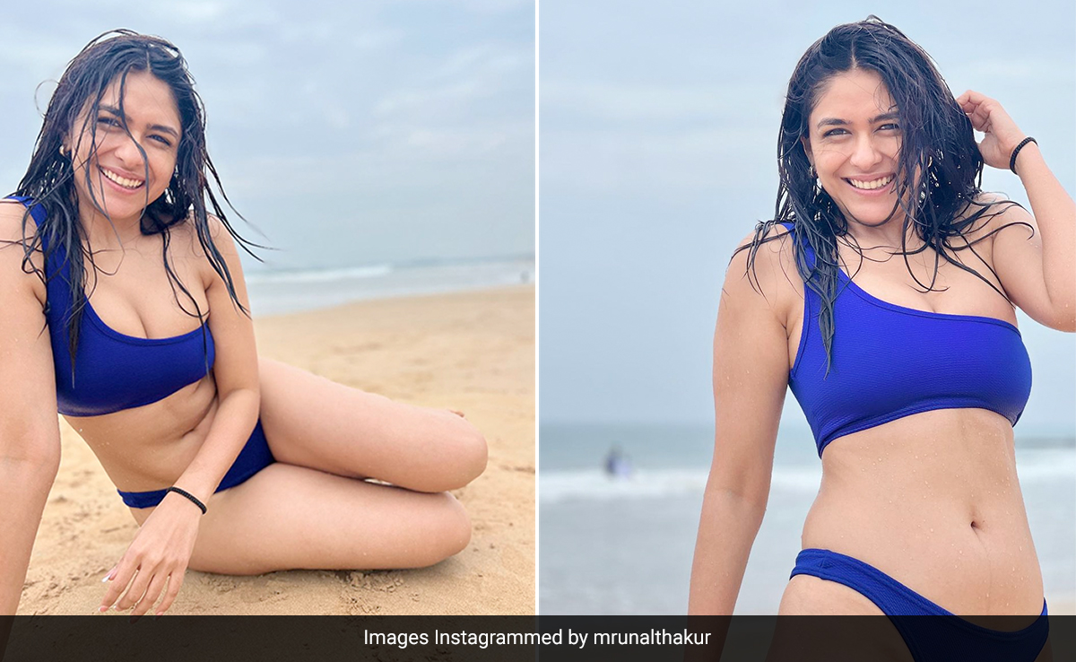 Mrunal Thakur's Chic Swim Set Won't Leave You Feeling Blue Or So We Think