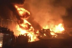 Massive Fire At Scrap Compound In Mumbai, No Casualties Massive Fire At Scrap Compound In Mumbai, No Casualties