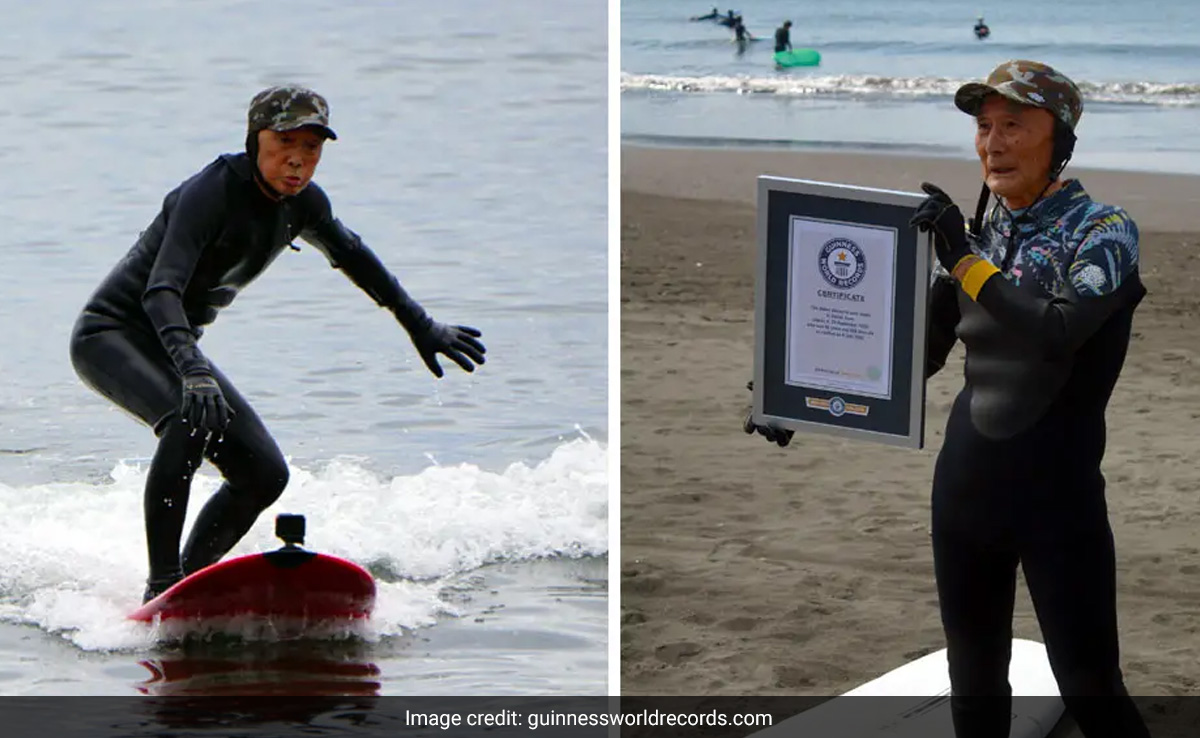 Watch: 89-Year-Old Japanese Man Named World's Oldest Surfer