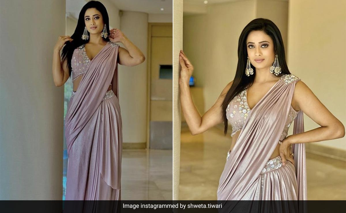 We'll Be Taking Shweta Tiwari Pre-Draped Lilac <i>Saree</i> Right Into Summer
