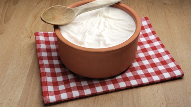 The probiotics and nutrients in yogurt may help improve skin conditions
