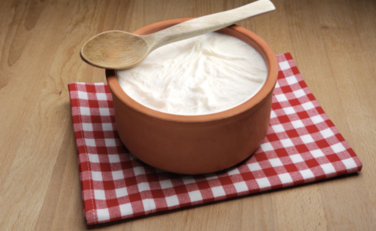 The probiotics and nutrients in yogurt may help improve skin conditions
