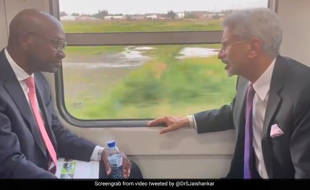 Watch: S Jaishankar Takes Ride In 'Made In India' Train In Mozambique