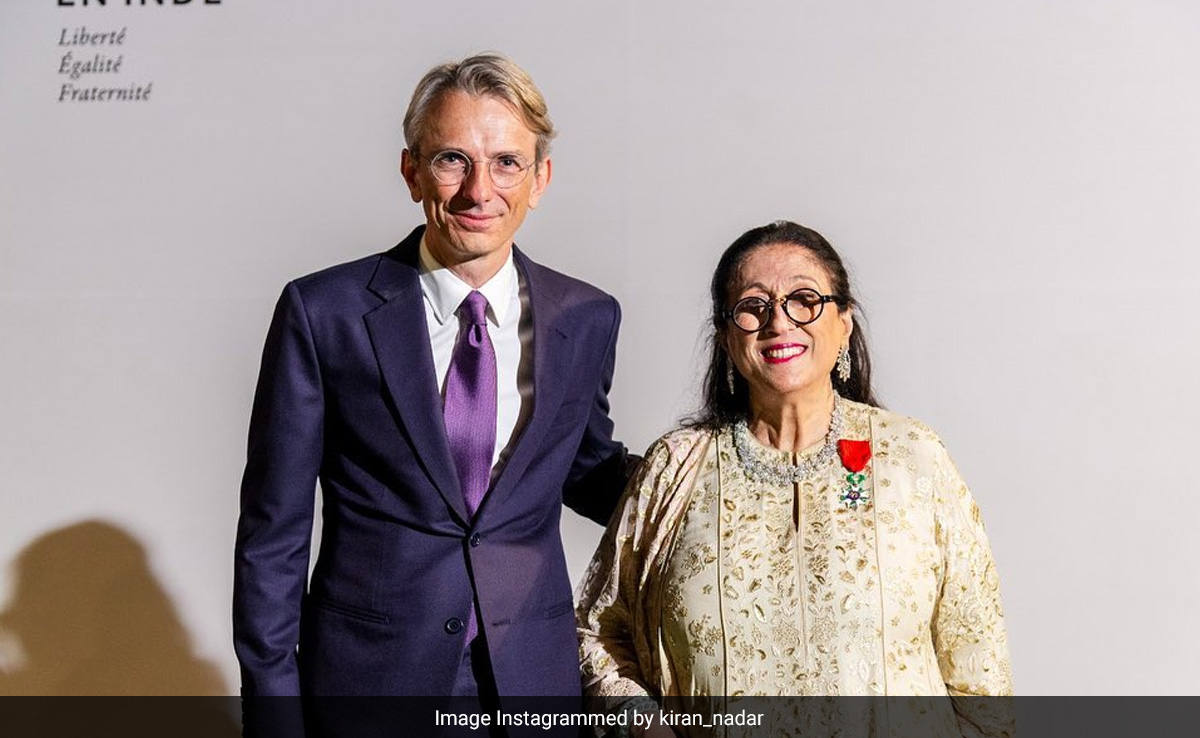 Art Collector Kiran Nadar Conferred With France's Highest Civilian Award