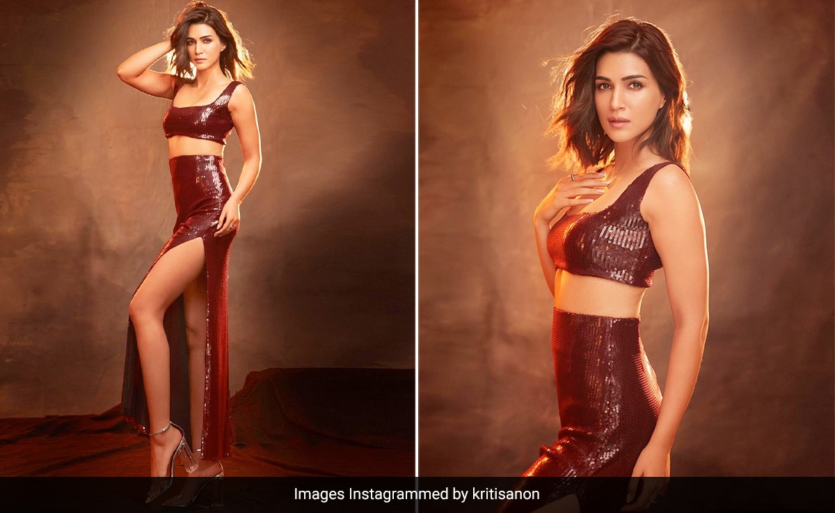 Kriti Sanon In A Slinky Deep Red Co-Ord Set Is Fun, Fierce And Fabulously Fashionable