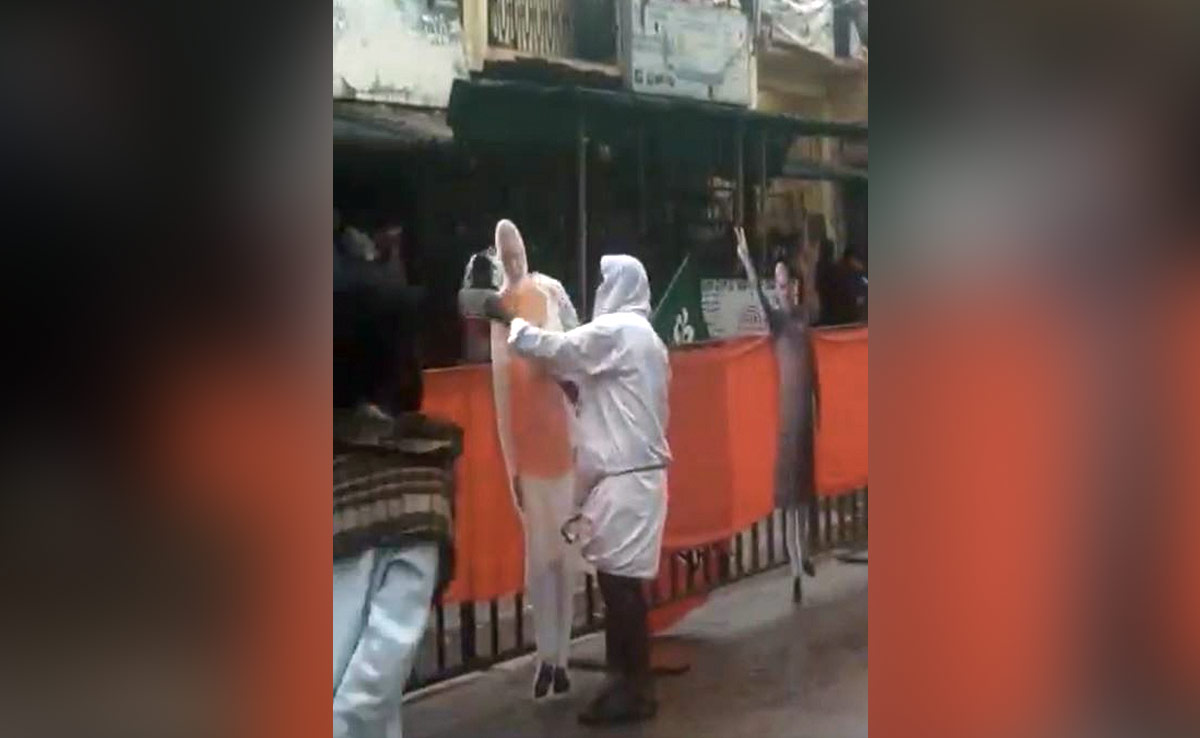 Video: Karnataka Man Wipes Off Rainwater From PM Poster, Wins Praise