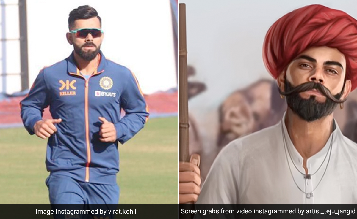 विराट कोहली का राजस्थानी लुक देख हैरान हुए यूजर्स, आर्टिस्ट ने बनाई अद्भुत तस्वीर, लोग बोले- बेहतरीन कलाकार...