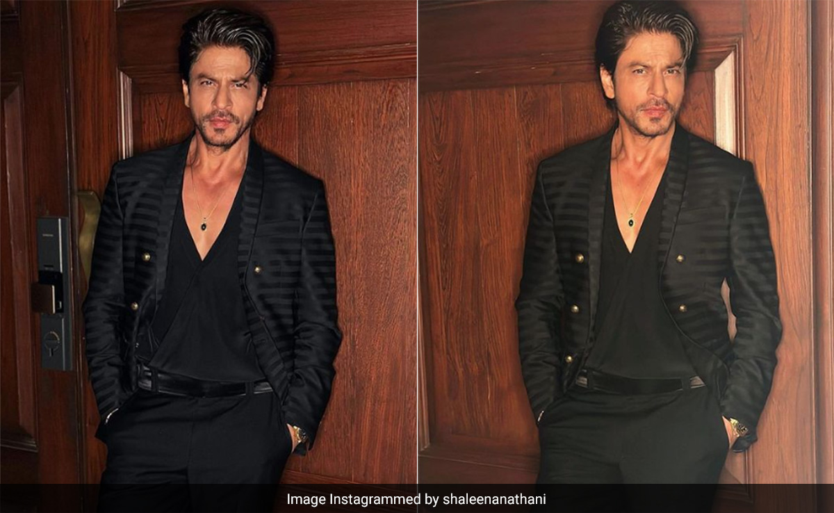 Aryan Khan? Nope, Shah Rukh Khan In A Black Suit Looks Too Deceivingly Good