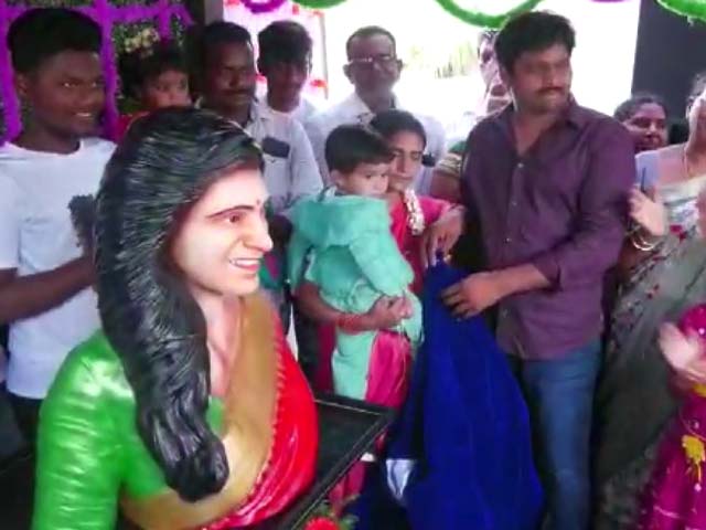Samantha Ruth Prabhu Fan Installs Her Idol In A Temple At His House