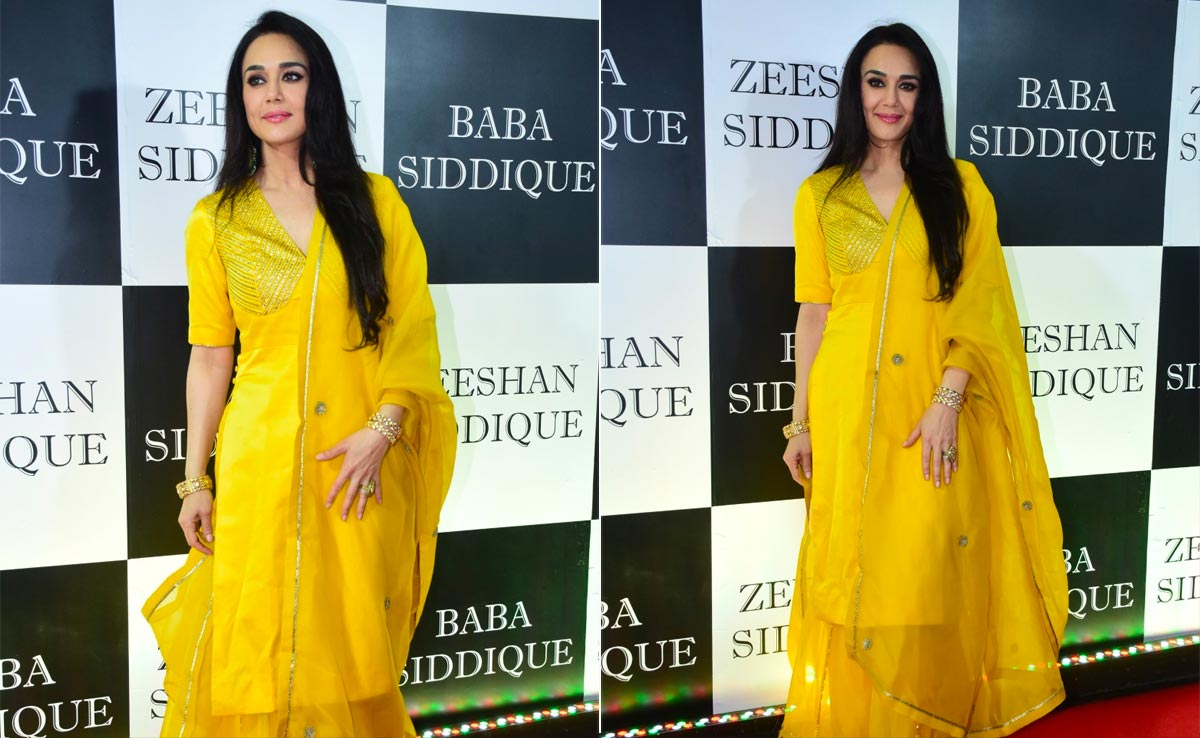 Preity Zinta Practically Looks Like A Summer Morning In An Elegant Yellow <i>Salwar Kameez</i> Suit