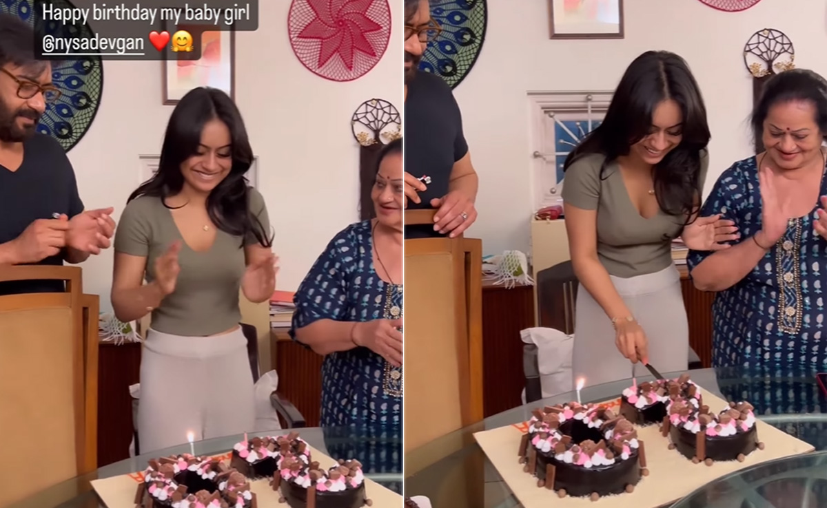 Watch: Nysa Devgan Cutting Special Birthday Cake With Ajay Devgn and Kajol