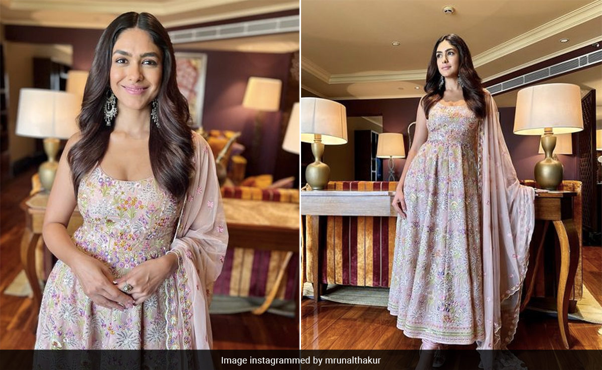 Mrunal Thakur's Floral <i>Anarkali</i> Is Exactly Why We Love Spring Season