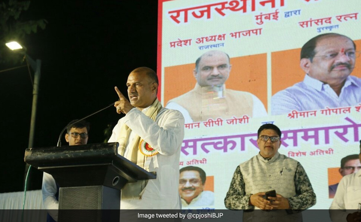 Rajasthan BJP Chief's Swipe At Congress Amid Ashok Gehlot vs Sachin Pilot