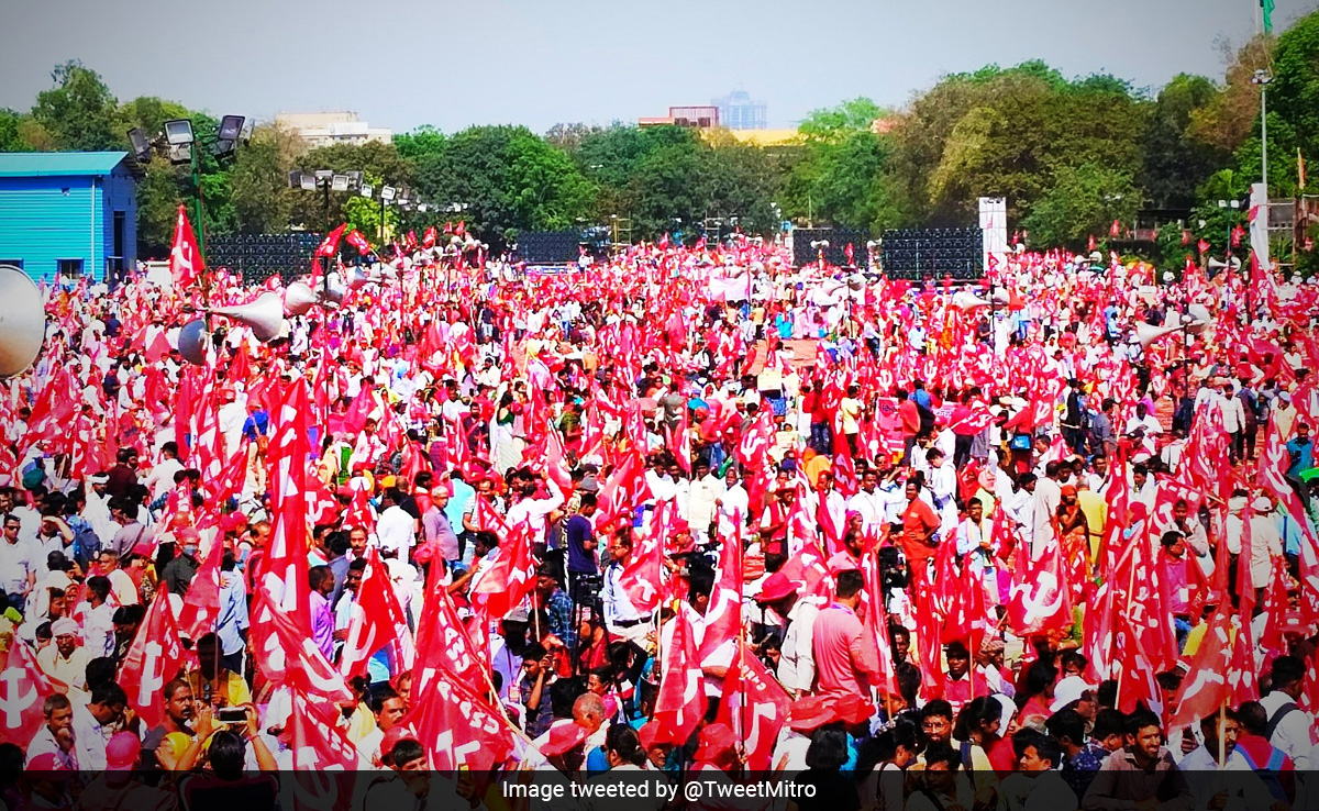 Workers, Farmers Hold Rally In Delhi Against Centre's Policies