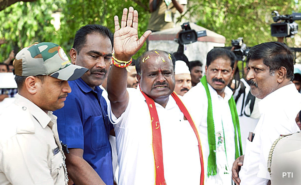 HD Kumaraswamy Wins In Karnataka's Channapatna, Son Loses Family Seat