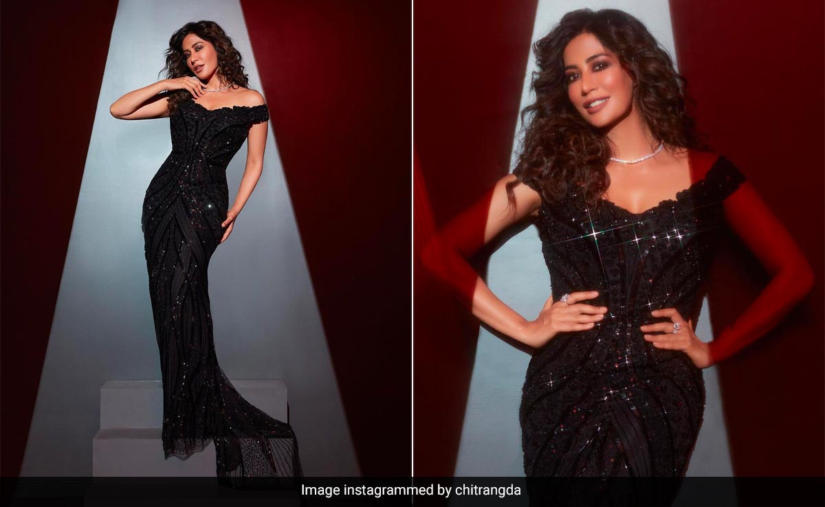Chitrangda Singh Starts The Week On A "Vintage Note" In A Black Tonal Gown