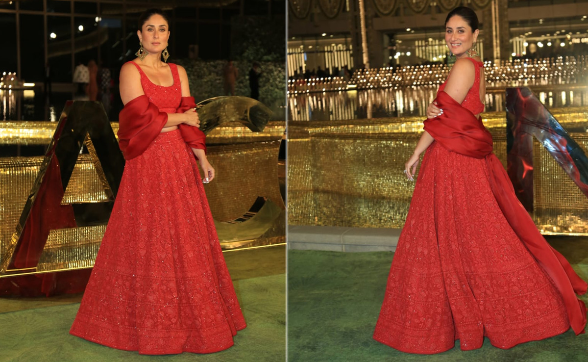 Kareena Kapoor's Red <i>Lehenga</i> Is The Definition Of Festive Red Carpet Splendour