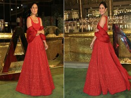 Kareena Kapoor's Red <i>Lehenga</i> Is The Definition Of Festive Red Carpet Splendour Kareena Kapoor's Red <i>Lehenga</i> Is The Definition Of Festive Red Carpet Splendour