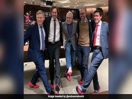 Male Politicians In Canada Parade Around In Pink Heels, Video Draws Mixed Reactions Male Politicians In Canada Parade Around In Pink Heels, Video Draws Mixed Reactions