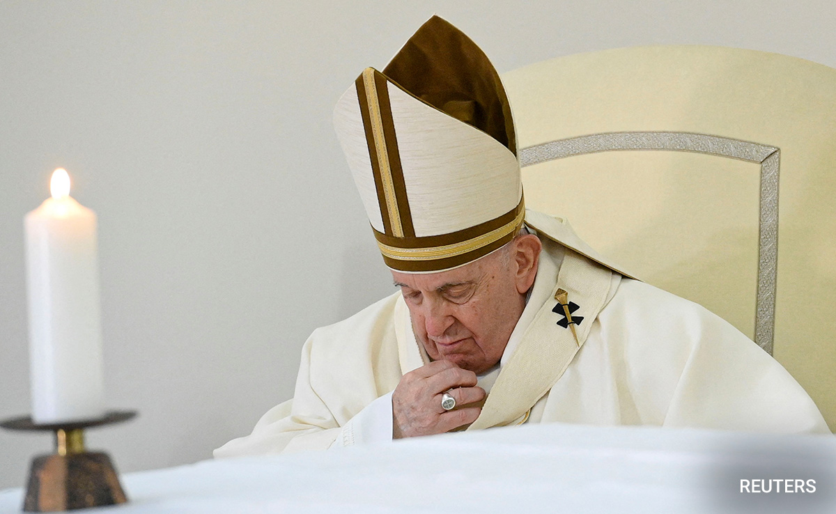 Pope Francis Unable To Complete Speech, Says "Have A Touch Of Bronchitis"