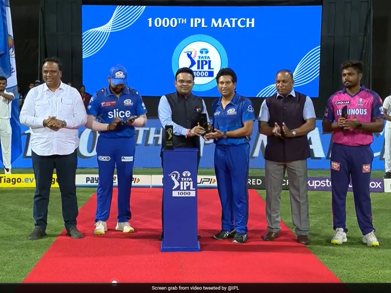 Stars Of IPL 2008, MI-RR Skippers Felicitated At Tournament's 1000th Match Ceremony