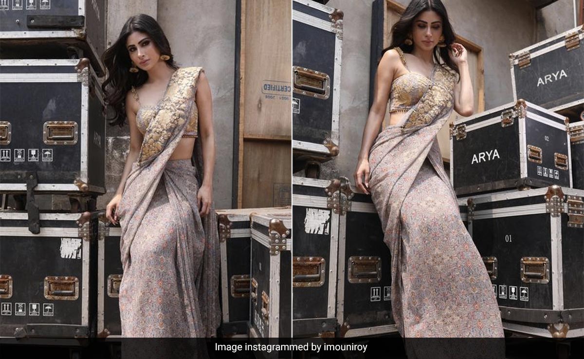 Spring Is In The Air And Glitter In Our Eyes With Mouni Roy's Floral <i>Saree</i>