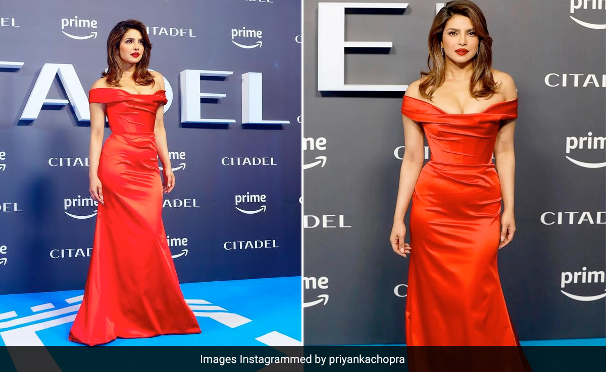 It Is Not A Secret Mission Anymore, Priyanka Chopra Is Here To Wow Us In A Red Gown