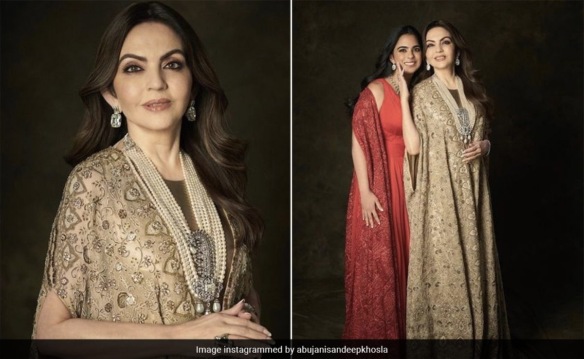 Nita Ambani's Opulent Gold Gown And Cape Combination Is As Timeless As Her