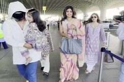 Airport Diaries: Shilpa Shetty-Raj Kundra And Kids Viaan, Samisha Airport Diaries: Shilpa Shetty-Raj Kundra And Kids Viaan, Samisha