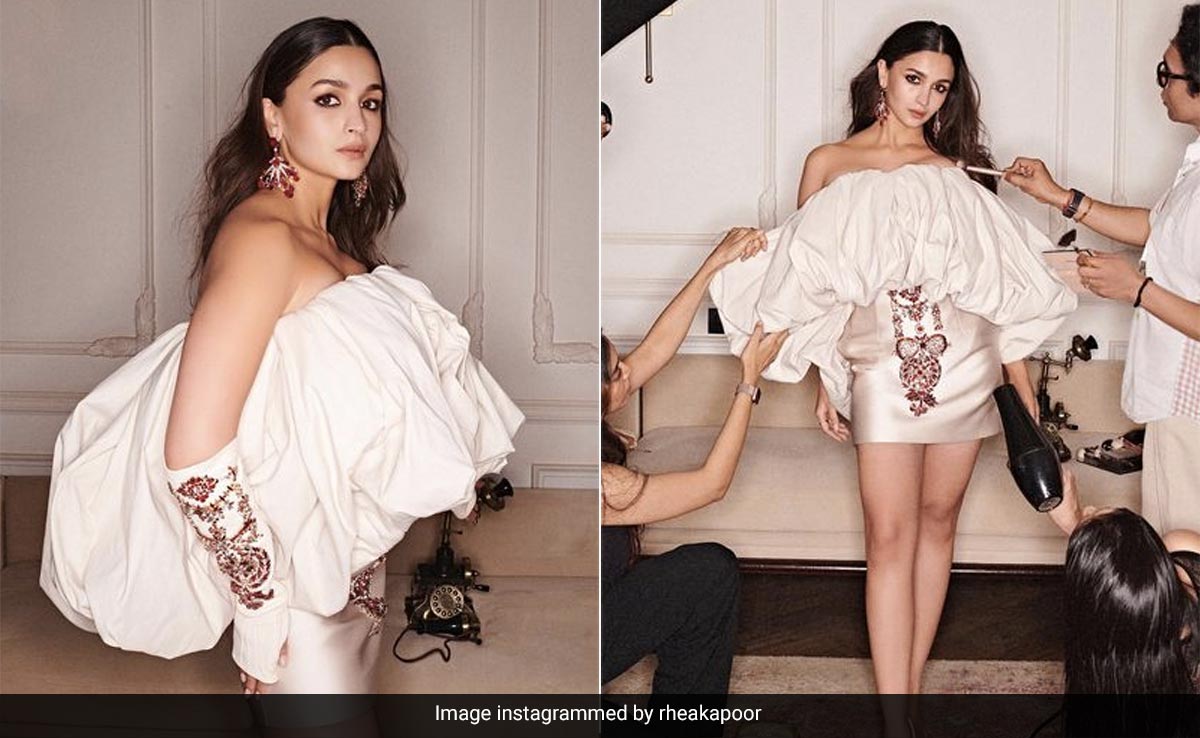 Alia Bhatt's Flouncy White After Party Dress With A Ruby Touch Deserves Yet Another Party