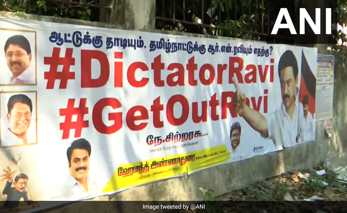 Posters Calling For Tamil Nadu Governor's Exit Appear In Chennai