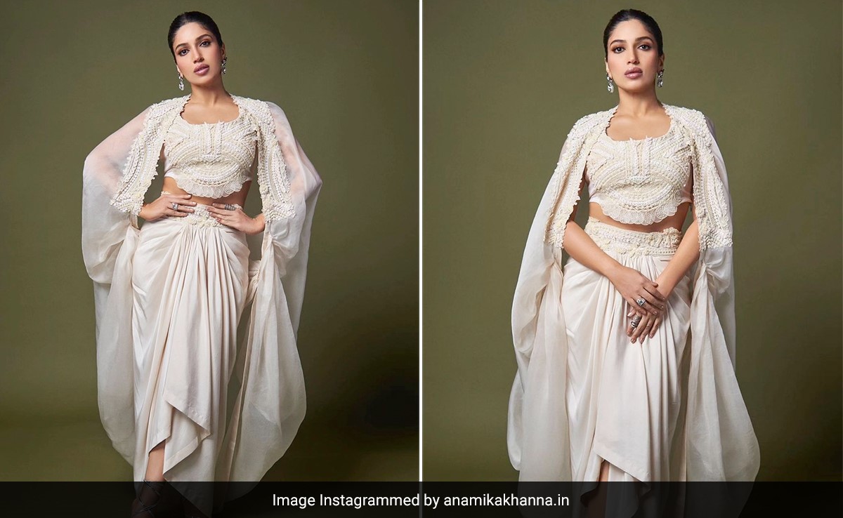 "Pristine In All That White", Bhumi Pednekar Is Set For A Summer Wedding In A Co-Ord Set