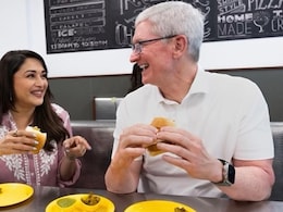 Madhuri Dixit Enjoys Vada Pav With Apple CEO Tim Cook In Mumbai - See Pic