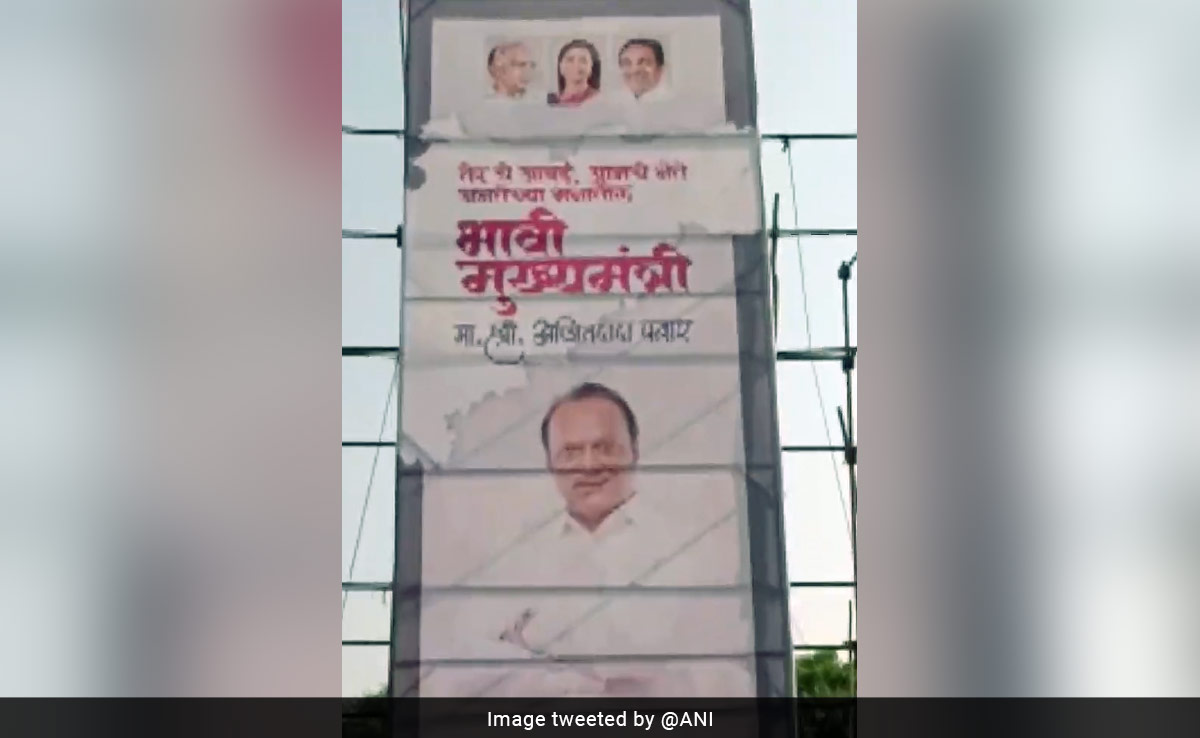 Posters Calling NCP's Ajit Pawar Future Chief Minister Emerge In Maharashtra