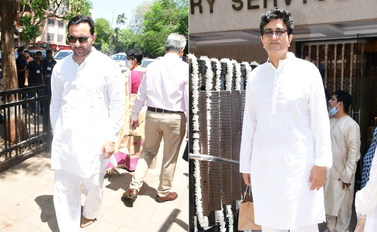 Saif Ali Khan, Prasoon Joshi And Others At Pradeep Sarkar's Prayer Meet