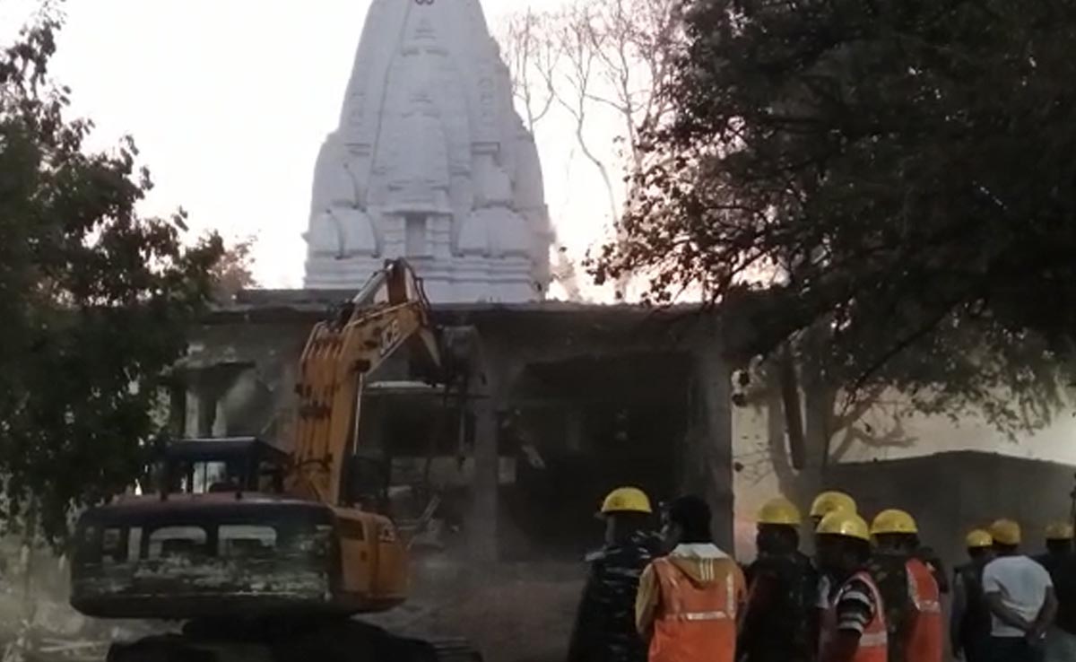 Bulldozer At Indore Temple After 36 Deaths, Crackdown On Illegal Structure