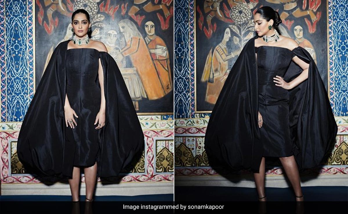 The Party Doesn't Start Until Sonam Kapoor In A Flouncy Black Dress Doesn't Walk In