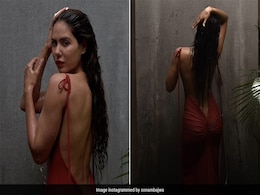 We've Got Sonam Bajwa's Back In A Sensational Scarlet Backless Dress We've Got Sonam Bajwa's Back In A Sensational Scarlet Backless Dress