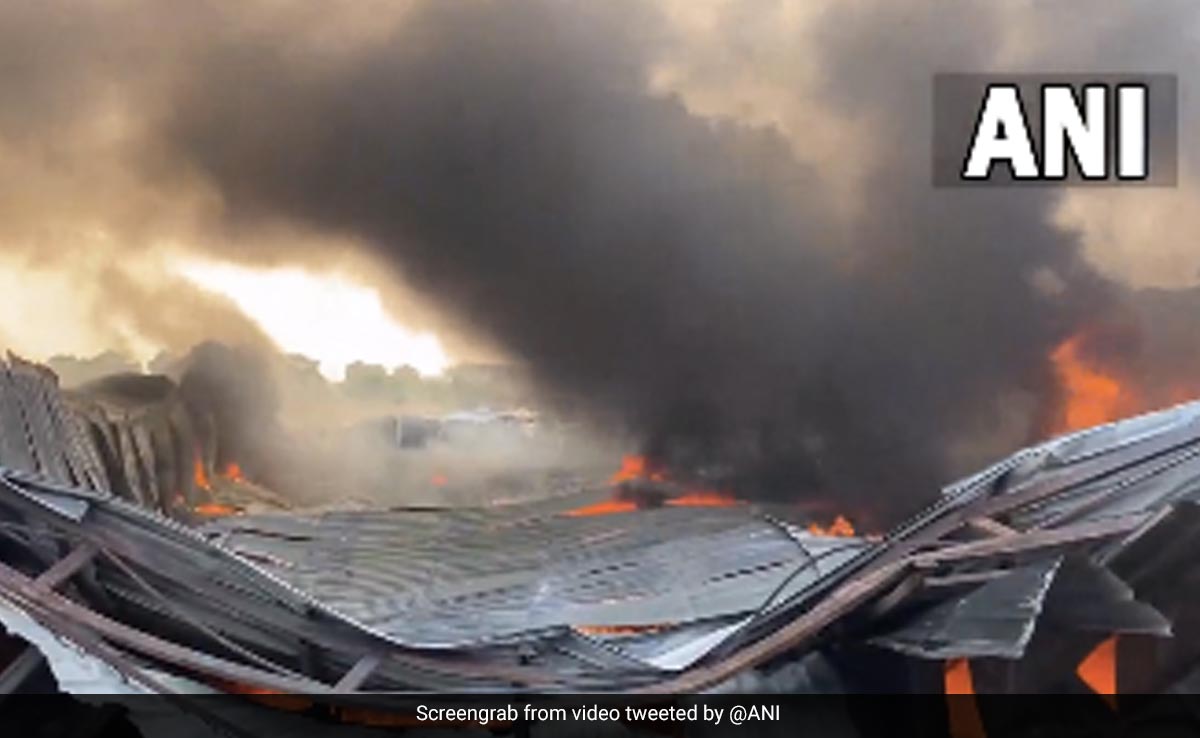 Video: Fire At Furniture Manufacturing Company In Tamil Nadu's Coimbatore