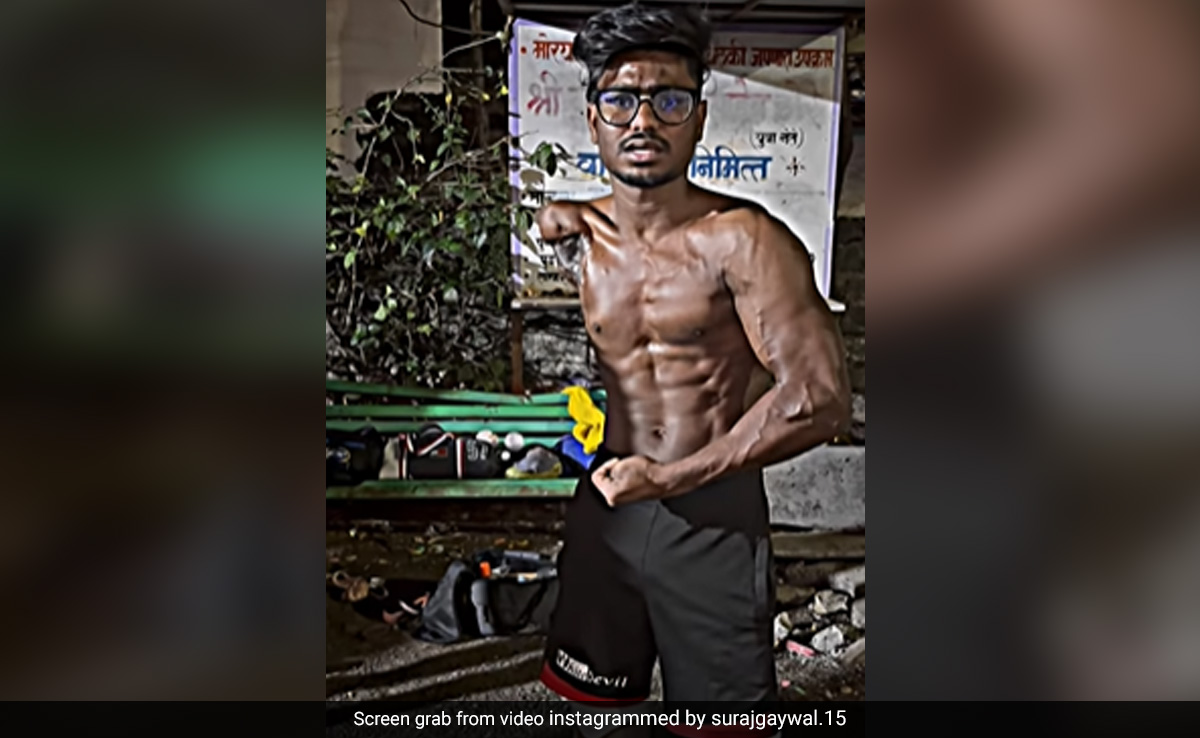"Speechless": Internet Praises Triple Amputee Bodybuilder Suraj Gaywal For His Determination