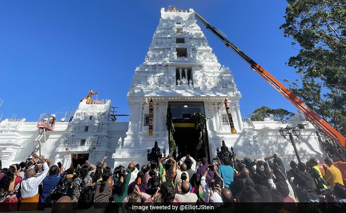 Thousands Attend Hindu Temple's Restoration Ceremony In Australia