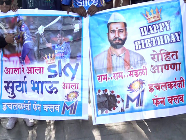 MI Fans Turn Up In Numbers To Support Birthday Boy Rohit Sharma