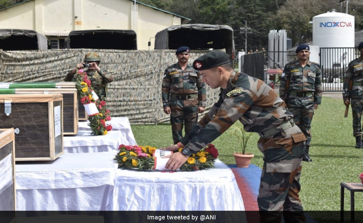 Army Pays Tribute To 5 Soldiers Killed In Terrorist Attack In Jammu's Poonch