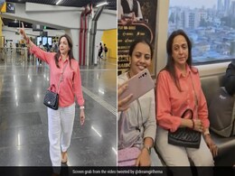 Watch: Hema Malini Takes Metro, Then Rides In An Auto To Beat Mumbai Traffic Watch: Hema Malini Takes Metro, Then Rides In An Auto To Beat Mumbai Traffic